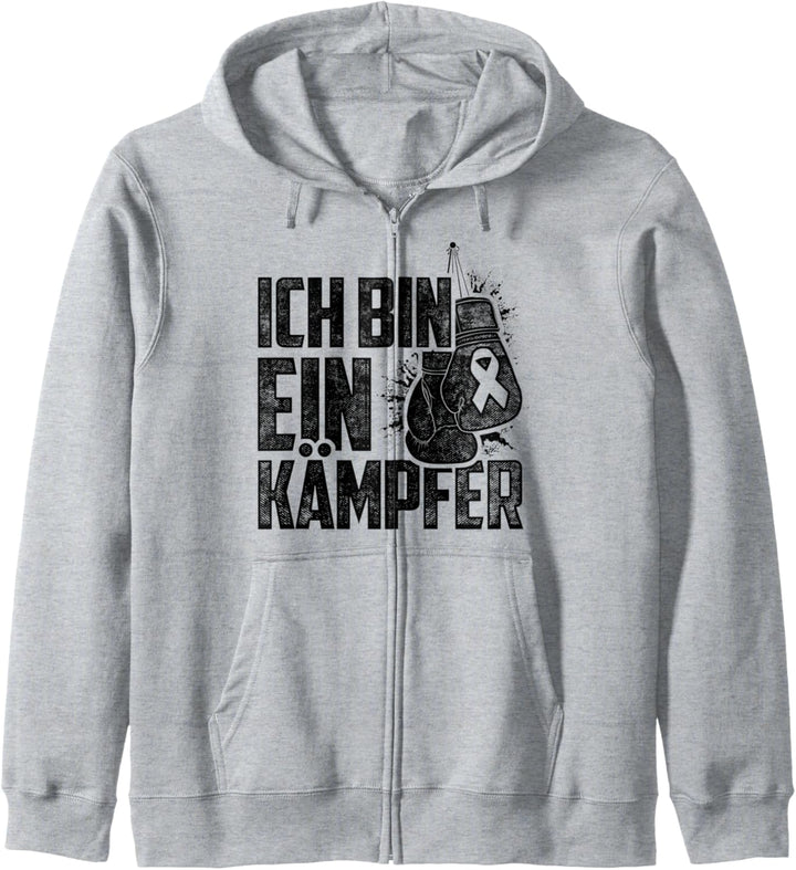 Ich Bin Ein Kämpfer Krebs Besiegt Chemotherapie Tumor Gesund Kapuzenjacke