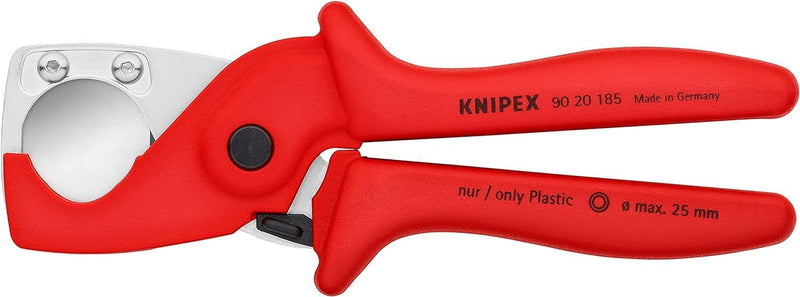 KNIPEX PlastiCut Schlauch- und Schutzrohrschneider bis 25 mm 90 20 185 Rohrschneider, flexible Rohre