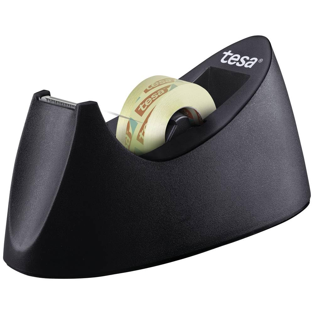 tesa Easy Cut Tischabroller CURVE - rutschfest, einfache Handhabung, sauberer Schnitt - mit 8 Rollen