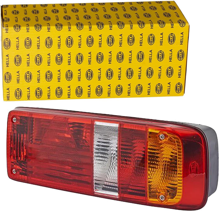 HELLA - Heckleuchte - EasyConn I - Glühlampe - 24V - Anbau/geschraubt - Lichtscheibenfarbe: mehrfarb