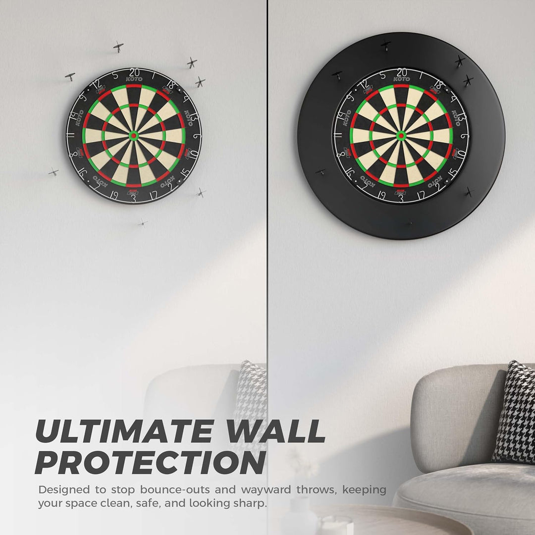 KOTO - King Pro Surround Dartset Schwarz, 3 Barrels, 2 Sets Flights, 2 Sets Shafts (short &amp; medium),