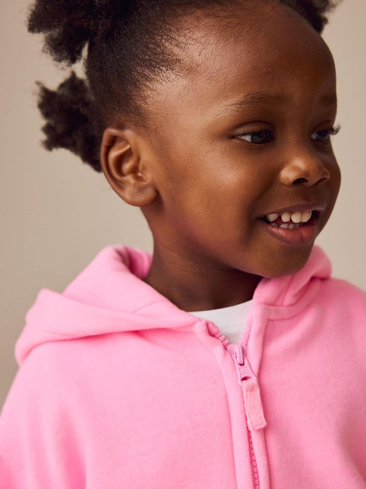 NEXT Mädchen Standard Kapuzenjacke 62-122 98-104 Bright Pink, 98-104 Bright Pink