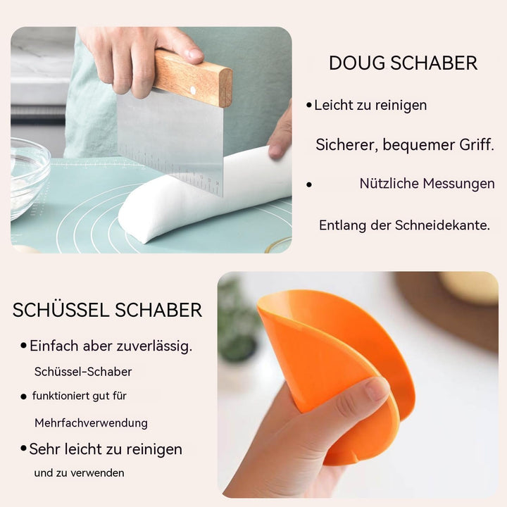 Sauerteig-Starter-Set, runder und ovaler Sauerteig-Gärkorb, 100 % natürliches Rattan, 600 ml Sauerte