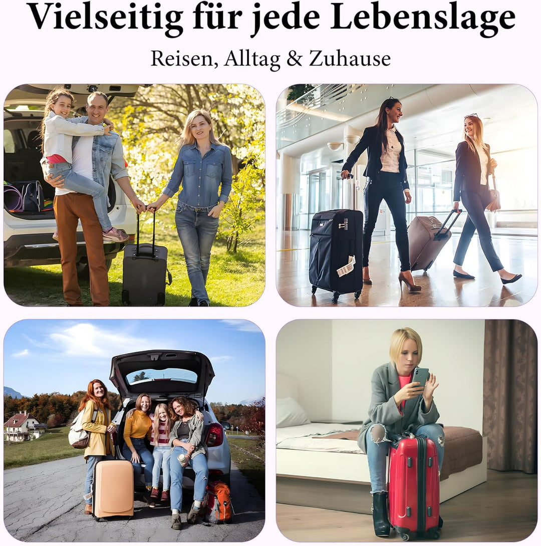 Koffer Organizer Set Kompression 8-teilig – Platzsparende Packwürfel mit Doppelreissverschluss – Was