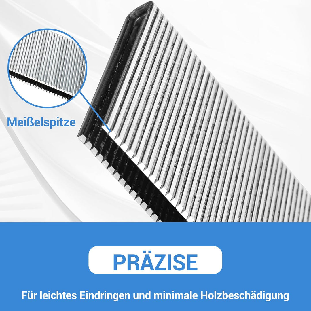 meite 18 Gauge K-Serie oder 90-Serie 1/4-Zoll Krone mit Schenkellängen von 1/2-Zoll bis 1-1/2-Zoll,
