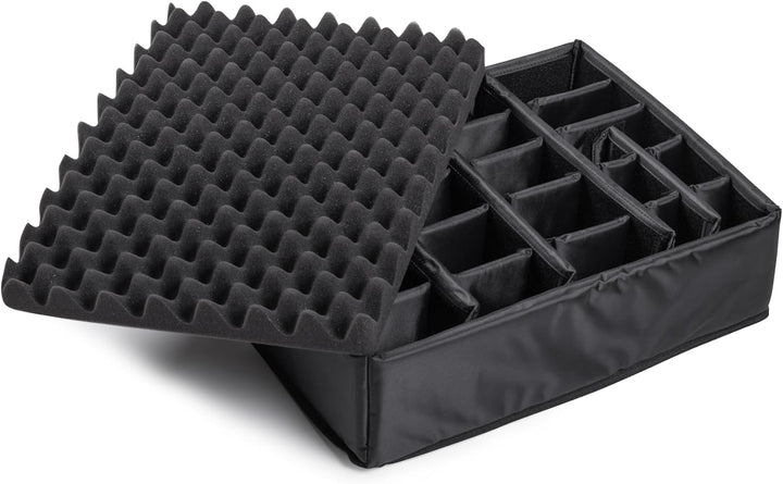 B&amp;W Transportkoffer Outdoor - Typ 6000 Schwarz - mit variabler Facheinteilung - wasserdicht nach IP6