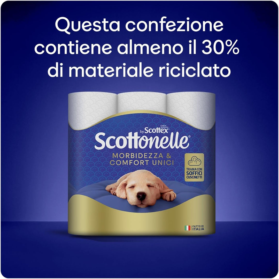 Scottonelle, Toilettenpapier, weich und geprägt 48 Unità Weiss 9 g (1er Pack), Weiss 9 g (1er Pack)