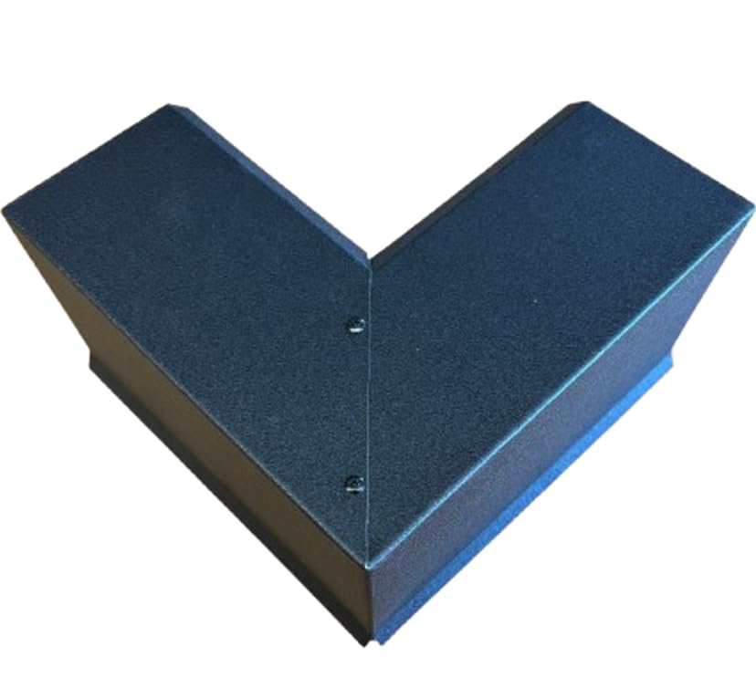 90° Ecke für Ortgangbleche Roofart (schwarz RAL 9005), Schwarz Ral 9005