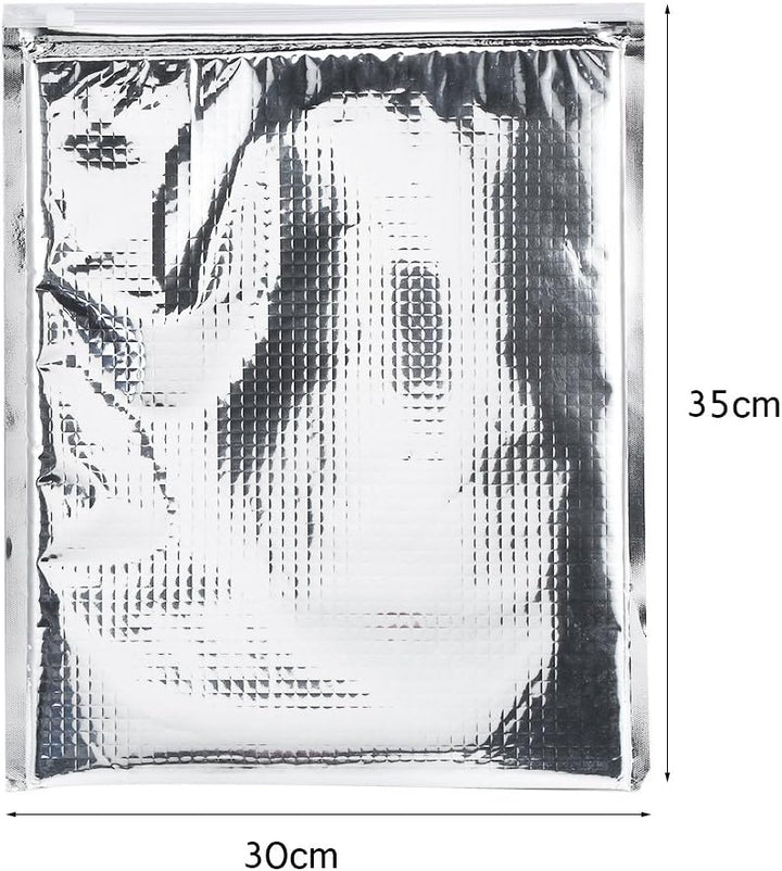 Isolierte Tasche Aluminiumfolie Packs, 3 Grösse 5 Stück Aluminiumfolie Isolierte Aufbewahrungstasche