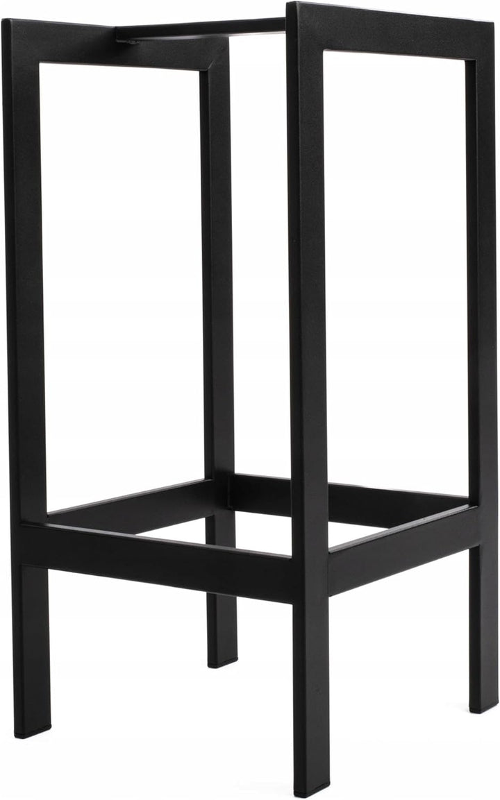 Kapaga - GESCHWEIssT - ohne Verschraubung, ohne Montage, Kaminholzregal aus Metall, Schwarz 25x25x50