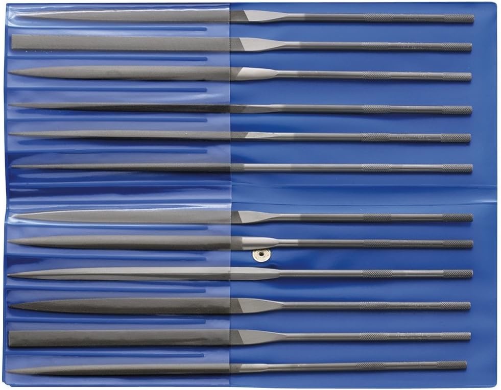 CORRADI-Nadelfeilen-Set, 12-teilig, Schweizer Hieb 2, 160mm, 12314084 – Für die mittelfeine Präzisio