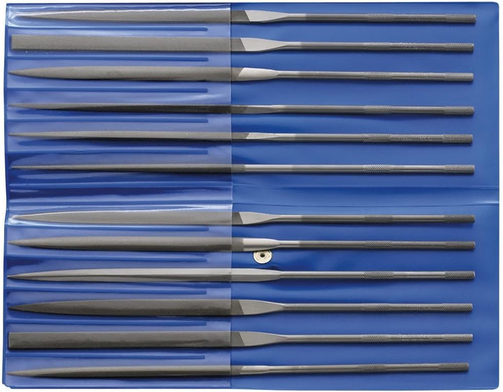 CORRADI-Nadelfeilen-Set, 12-teilig, Schweizer Hieb 2, 160mm, 12314084 – Für die mittelfeine Präzisio
