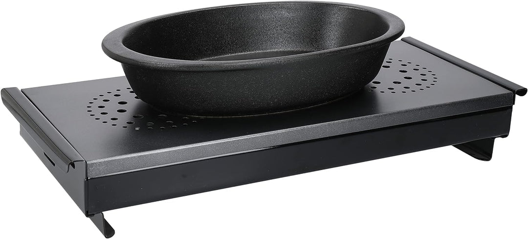 MasterClass Warmhalteplatte für Buffet, Catering Tisch, Professionelle Wärmeplatte mit 3 Teelichtern