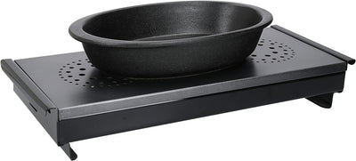 MasterClass Warmhalteplatte für Buffet, Catering Tisch, Professionelle Wärmeplatte mit 3 Teelichtern