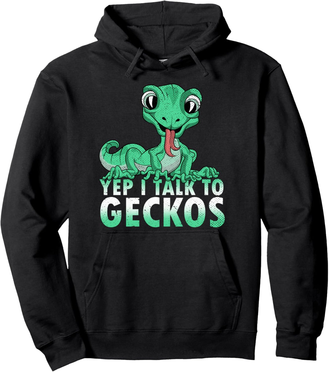 Lustiger Gecko Tierhalter für Reptilien, Eidechse, Gecko Pullover Hoodie