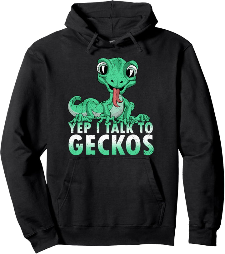 Lustiger Gecko Tierhalter für Reptilien, Eidechse, Gecko Pullover Hoodie