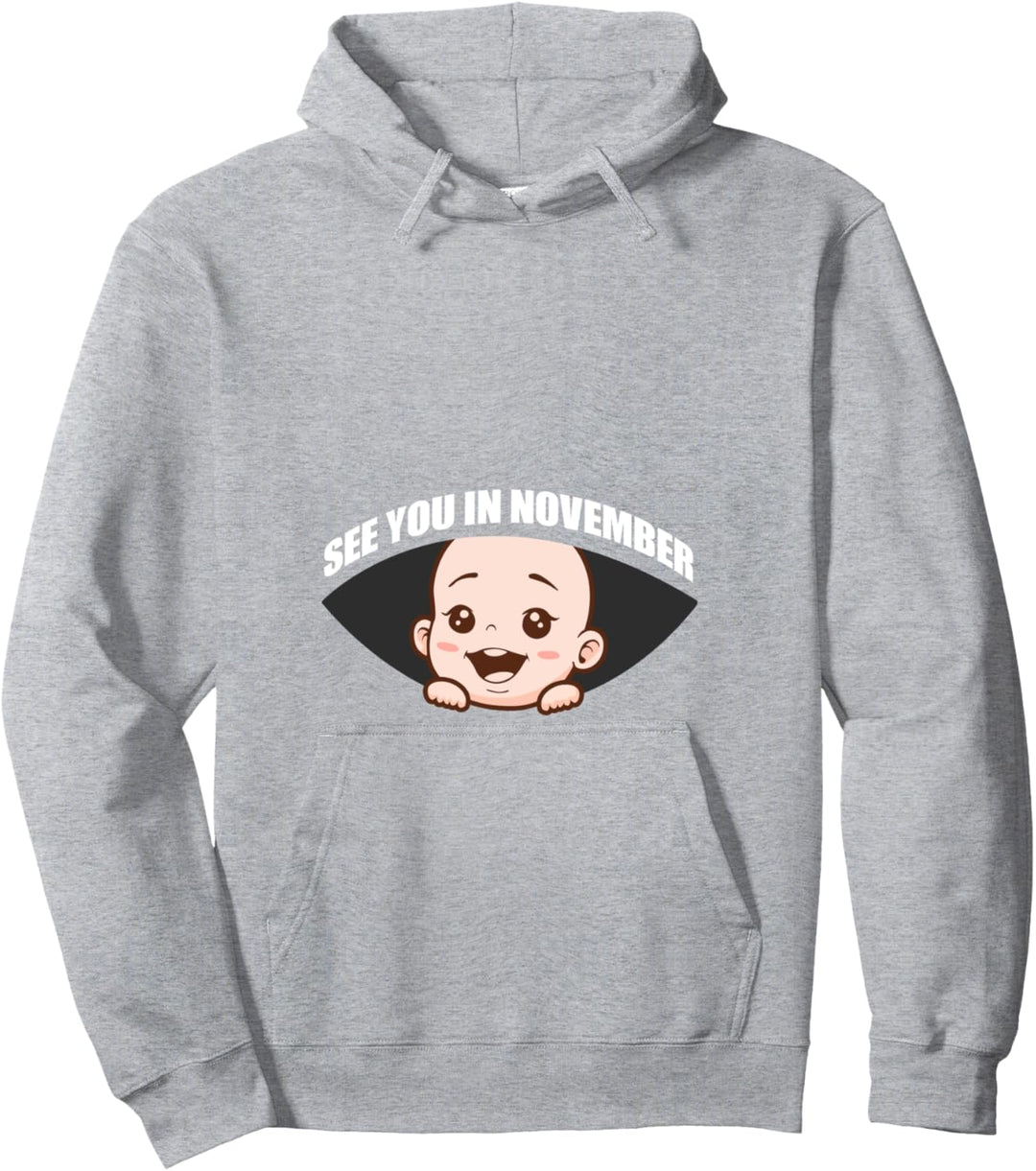 Schwangerschaft - See you in November - Baby Pullover Hoodie