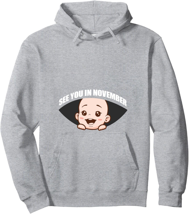 Schwangerschaft - See you in November - Baby Pullover Hoodie