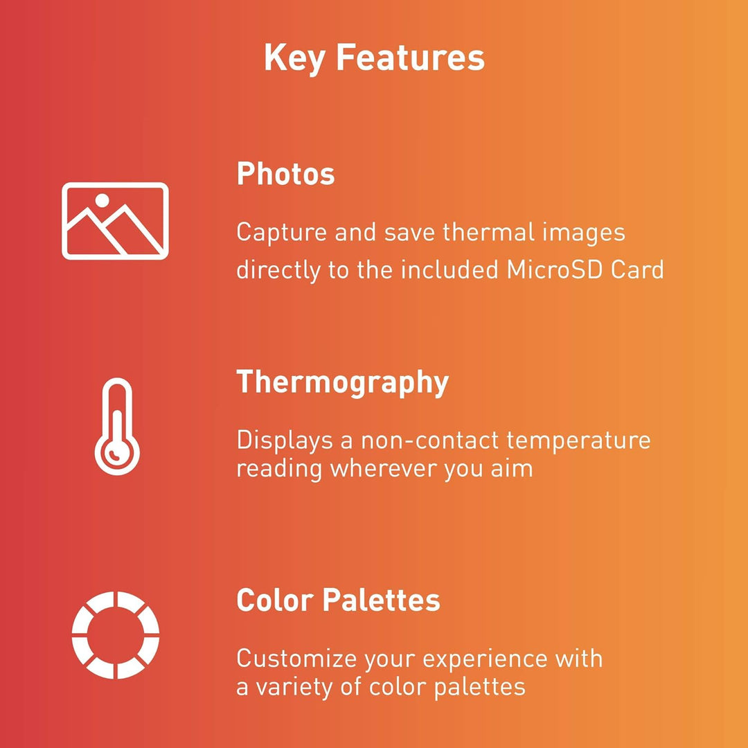 Seek Thermal Compact Wärmebildkamera mit USB-C Anschluss und Wasserdichtem Schutzgehäuse Kompatibel
