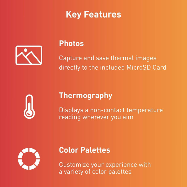 Seek Thermal Compact Wärmebildkamera mit USB-C Anschluss und Wasserdichtem Schutzgehäuse Kompatibel