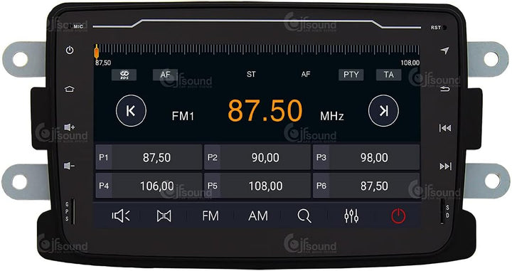Personalisiertes Autoradio für Dacia Duster Android GPS Bluetooth WiFi USB DAB+ Touchscreen 7" 8core