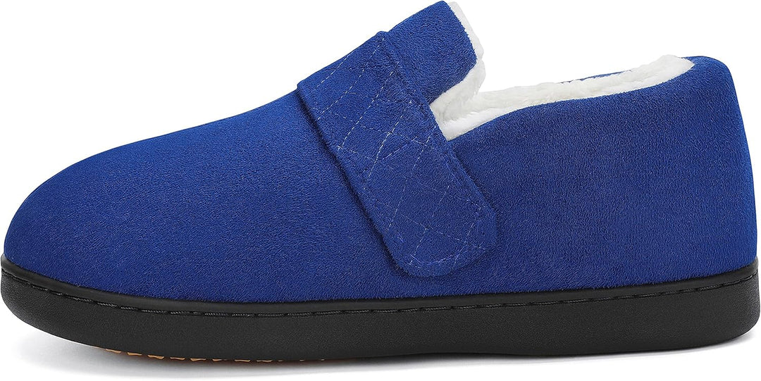 Mishansha Herren Winter Warme Hausschuhe Memory Foam Plüsch Pantoffeln,Gr.39-48 Dunkelblau 44 EU, Du