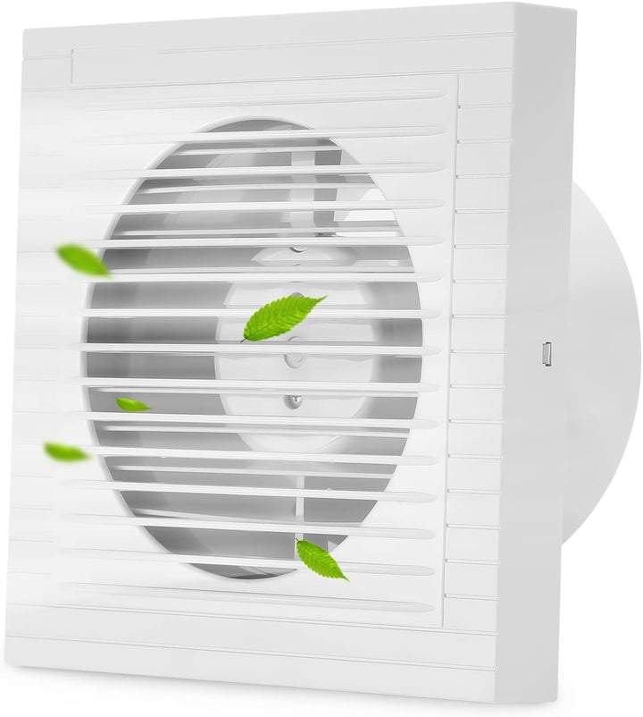 Badlüfter 150mm Abluftventilator Wandventilator badlüfter,Leise Weiss Ventilator,für Bad Küche Kelle