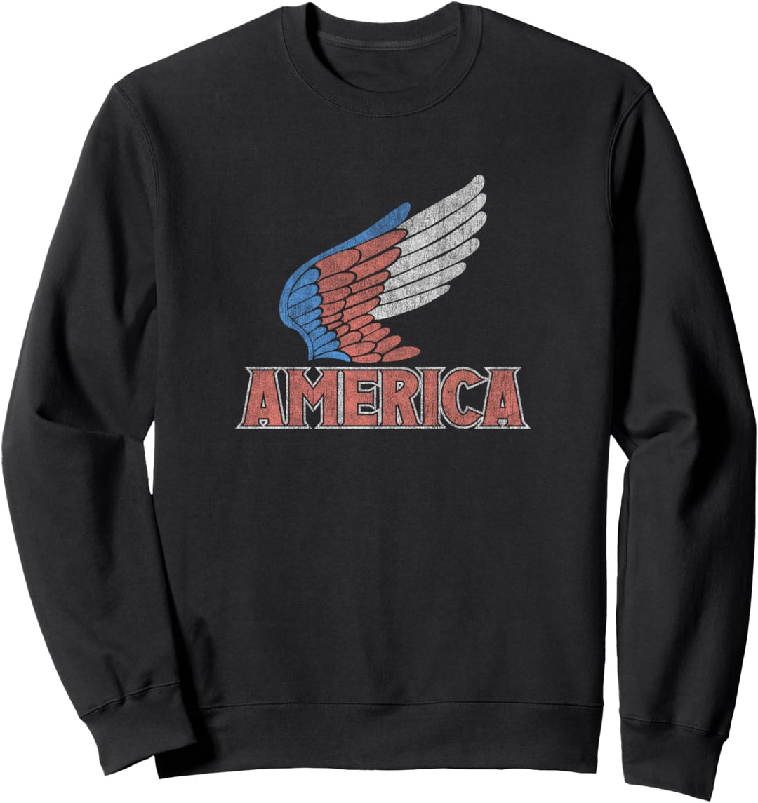 Americana Red White and Blue Wings America Sweatshirt