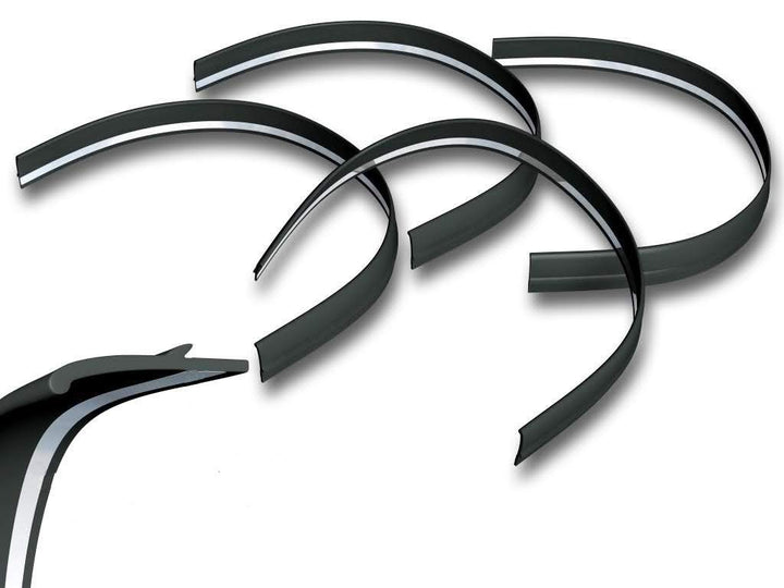 4x universelle Kotflügelverbreiterung 40mm Breit - 200 cm lang passend für PKW, Pickup, Wohnmobil, S