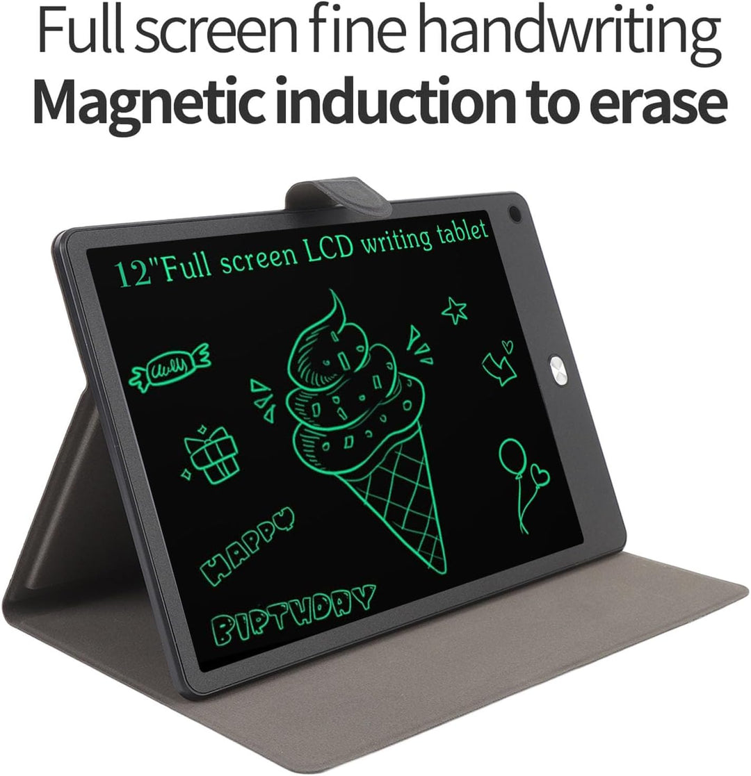 LCD -Tablet für Erwachsene, 12 -Zoll -Vollbild -Zeichnungstablette, Elektrisches Handschriftenpad, W