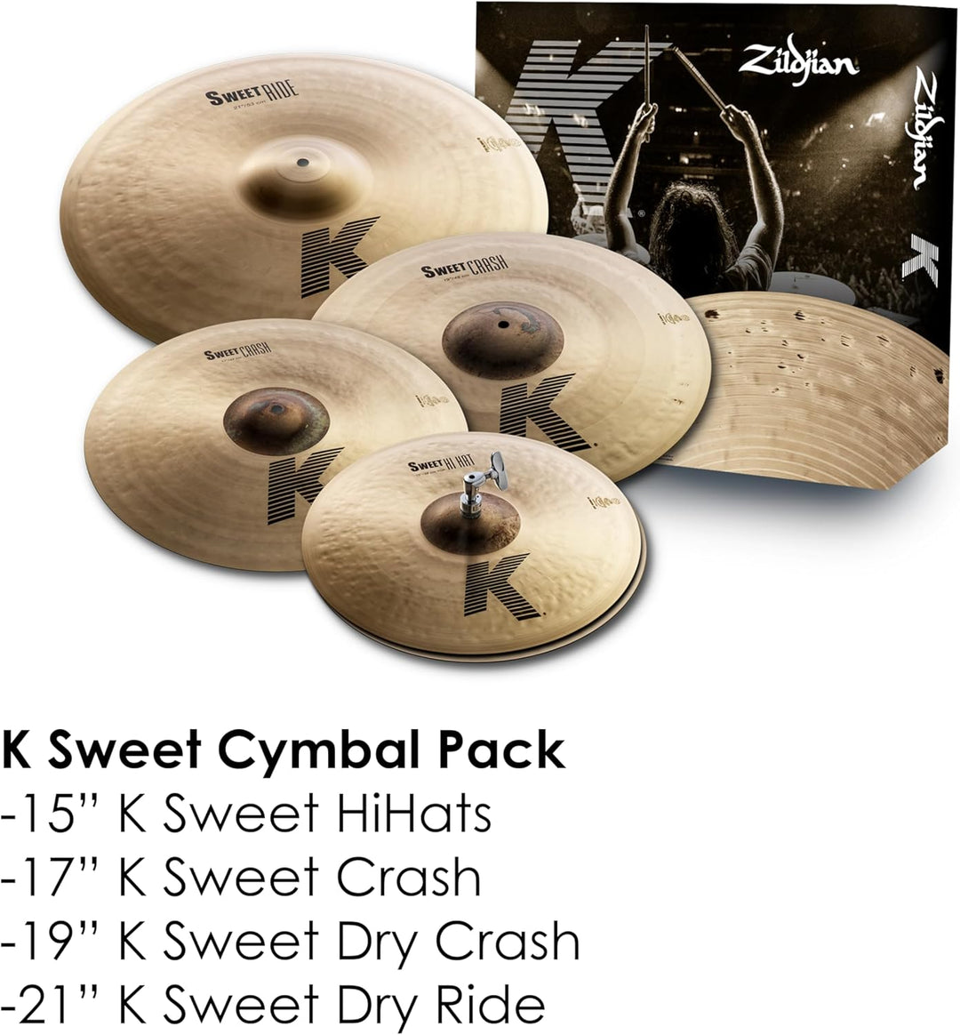 Zildjian K Sweet Becken Set - 15/17/19/21"