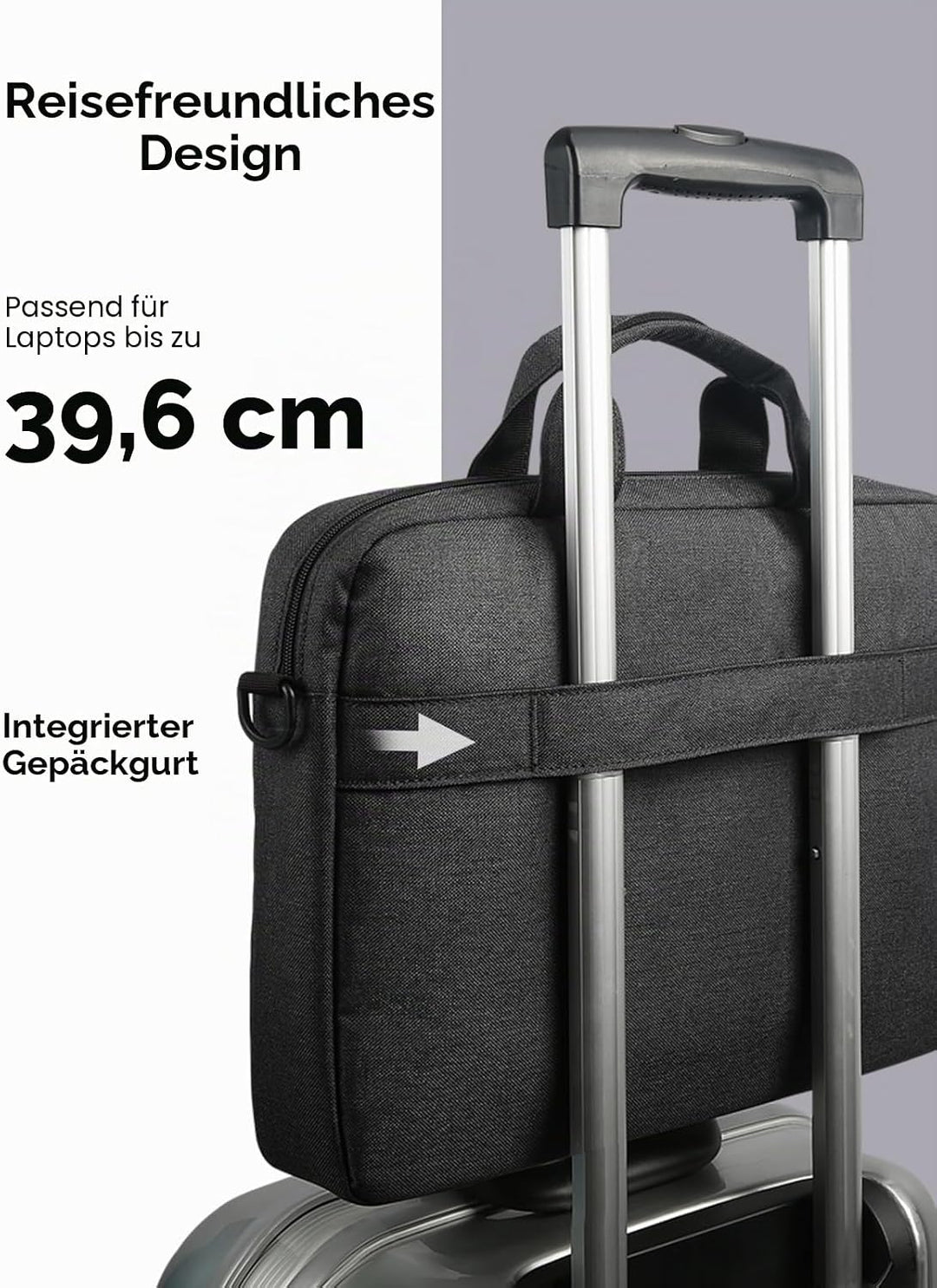 Lenovo Laptoptasche T210, Messenger-Umhängetasche für Laptop oder Tablet, schlank, strapazierfähiger