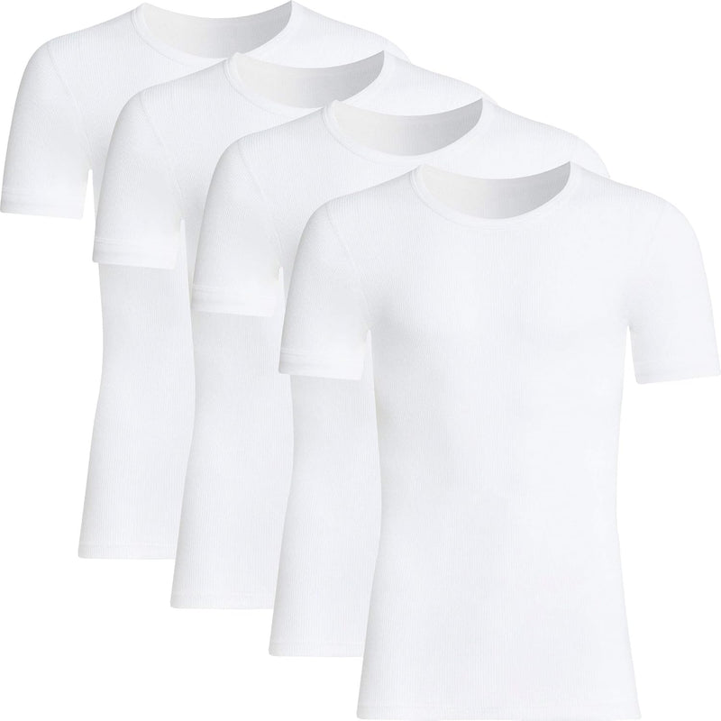 Con-ta Herren-Unterhemd, 1/2 Arm 4er-Pack Doppelripp Grösse 7