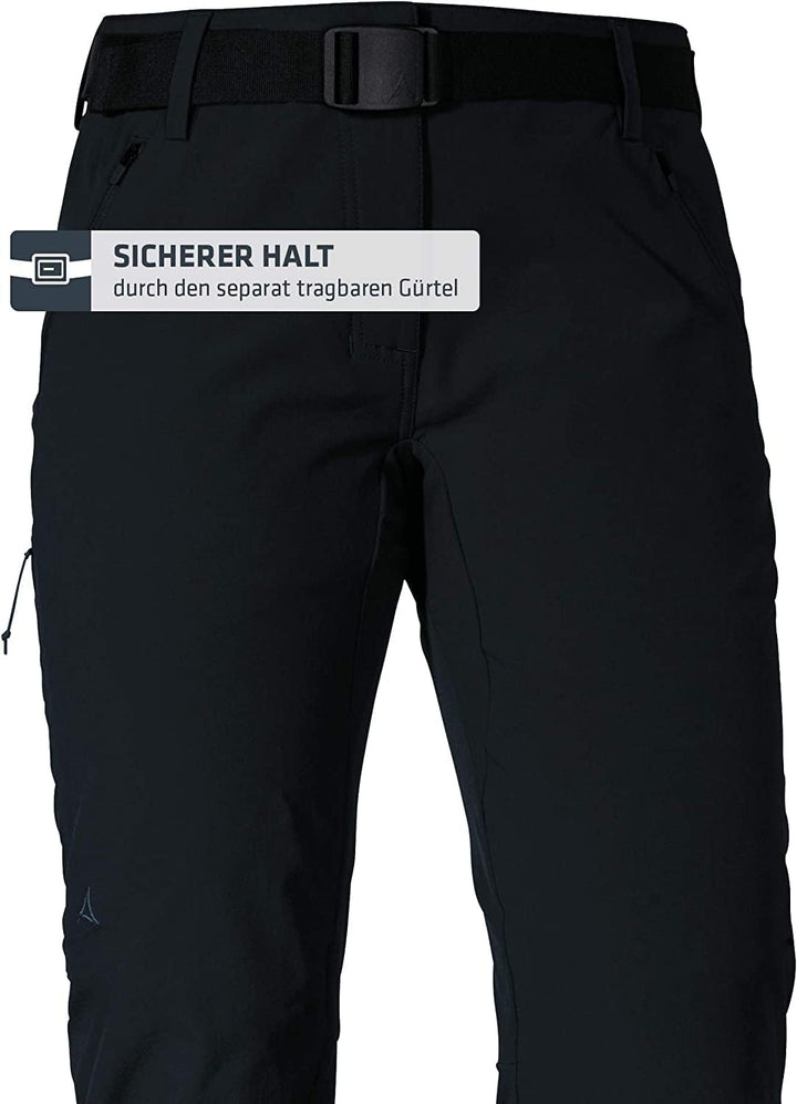 Schöffel Damen Pants Taibun L, funktionale Wanderhose, wasserabweisende und schnelltrocknende Outdoo