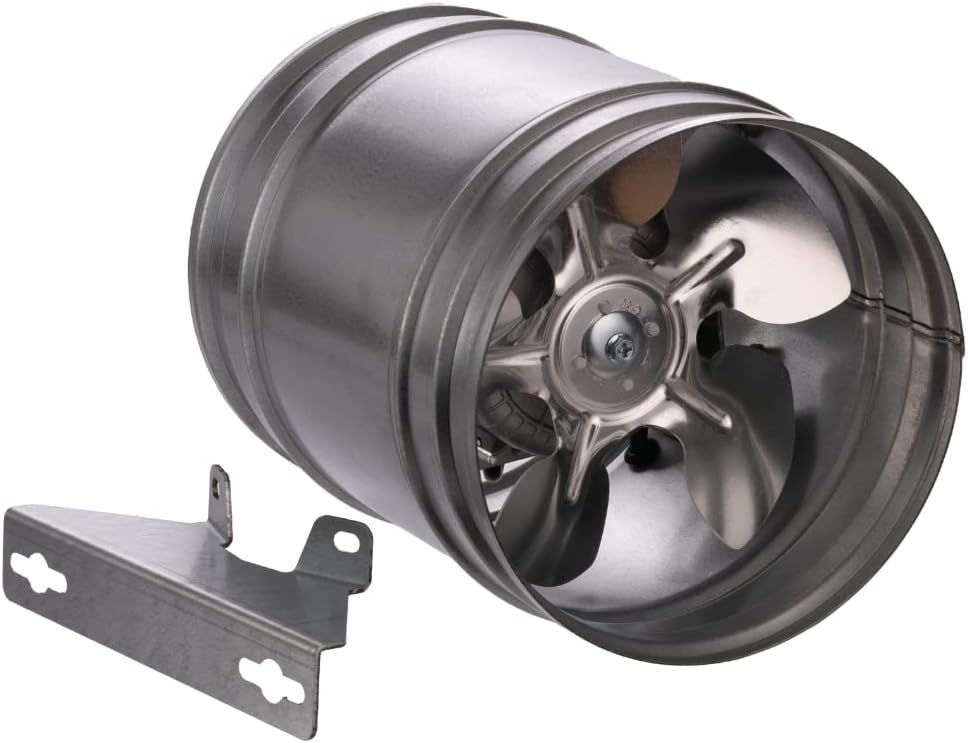 EUROPLAST Ø 160mm Axial Rohrlüfter Rohrventilator Axiallüfter Wickelfalzrohr Zuluft - Abluft Lüfter