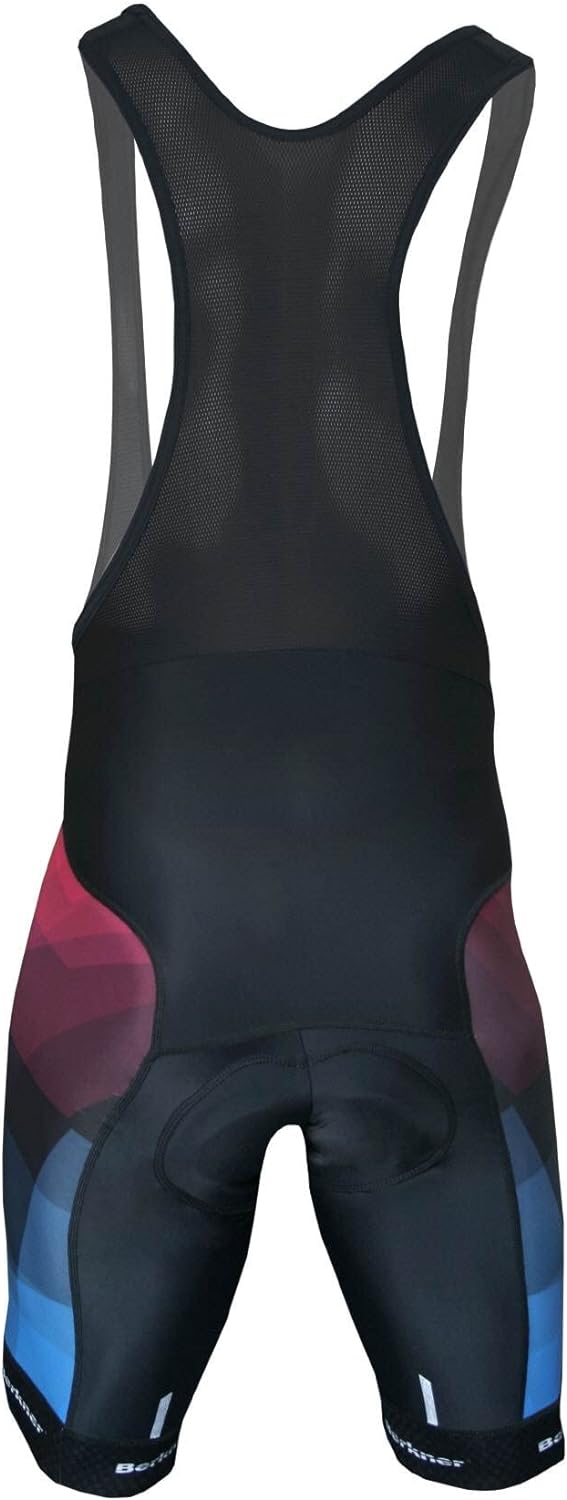 Berkner - Parker, Trägerhose mit Gelpolster Silberionen schwarz rot blau Schwarz - Blau -Rot 4XL, Sc