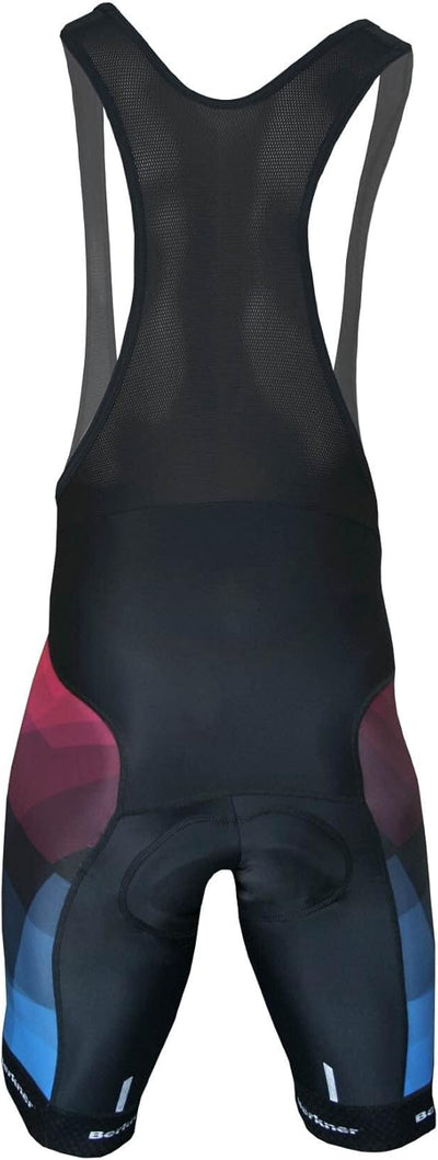 Berkner - Parker, Trägerhose mit Gelpolster Silberionen schwarz rot blau Schwarz - Blau -Rot XL, Sch