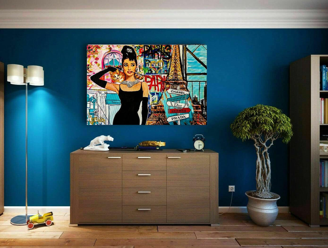 Magic Canvas Art Pop Art Leinwand Frauen Marken Leinwandbild 1- teilig Hochwertiger Kunstdruck Wandb