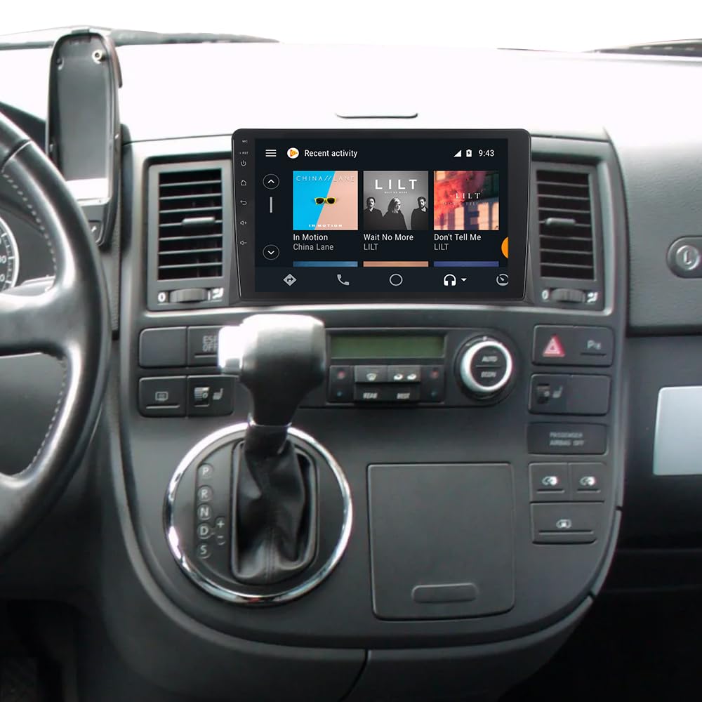 Android 15 Autoradio für VW T5 Multivan 2010–2015 9 Zoll – 8-Kern 4 GB RAM + 64 GB ROM, Kabelloses A