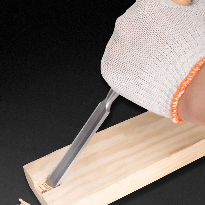 RDEXP 4 Stück Halbrunde Holzbearbeitungsbeitel Drehmeissel Holzgriff DIY Handwerk