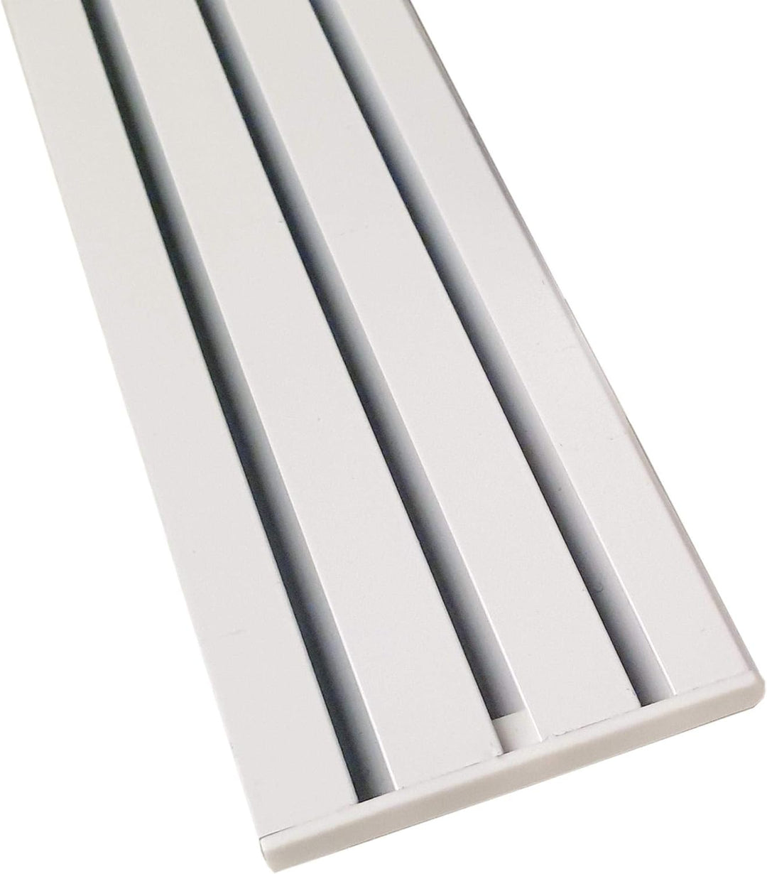 Vorhangschiene "weiss" aus Aluminium, alle Längen bis 480cm möglich, Flache Gardinenschiene (7mm), 1