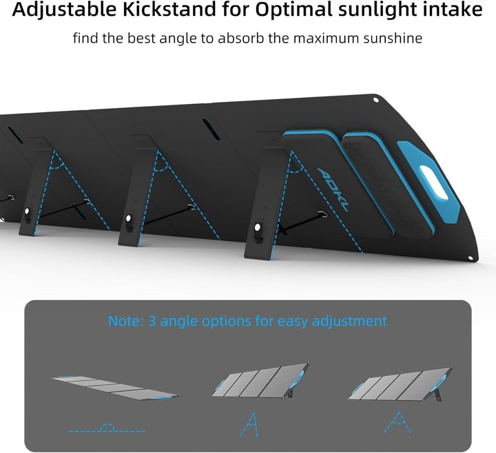 Tragbare Faltbar Solarpanel 200W, Monokristalline Solarmodule für Mobile Powerstation,Photovoltaik M