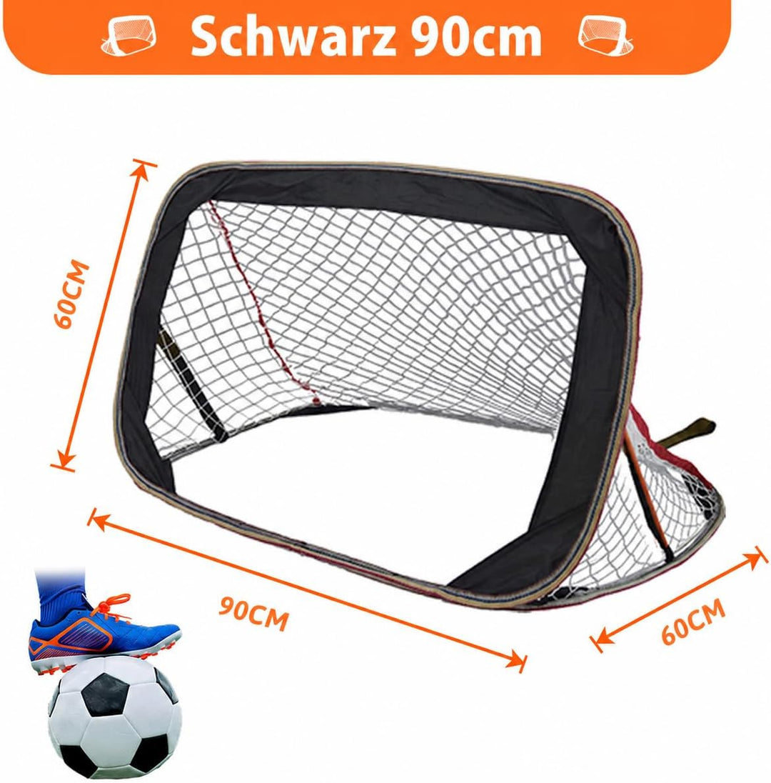 Pop-Up Fussballtor: 2 Set schnell faltbar leicht tragbar Indoor Outdoor Kinder Garten Training Übung