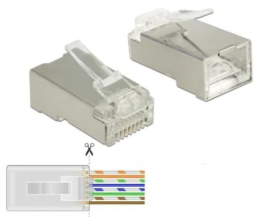 Delock 86454 CONECTOR RJ-45 TRANSPARENTE