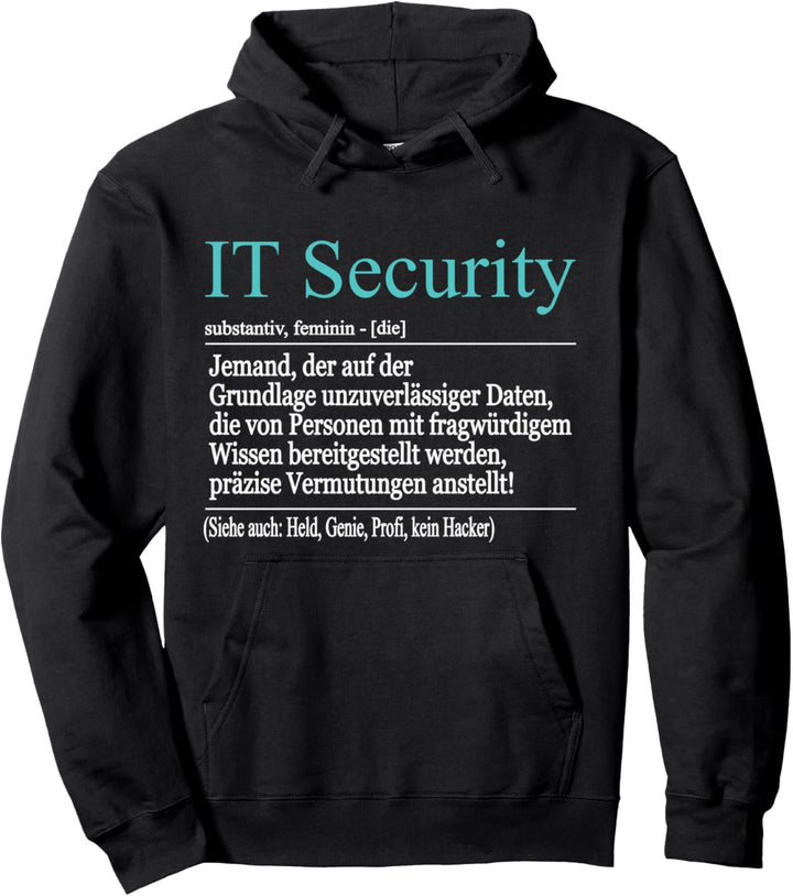 Computer Experte Informatiker Nerd Definition IT Security Pullover Hoodie
