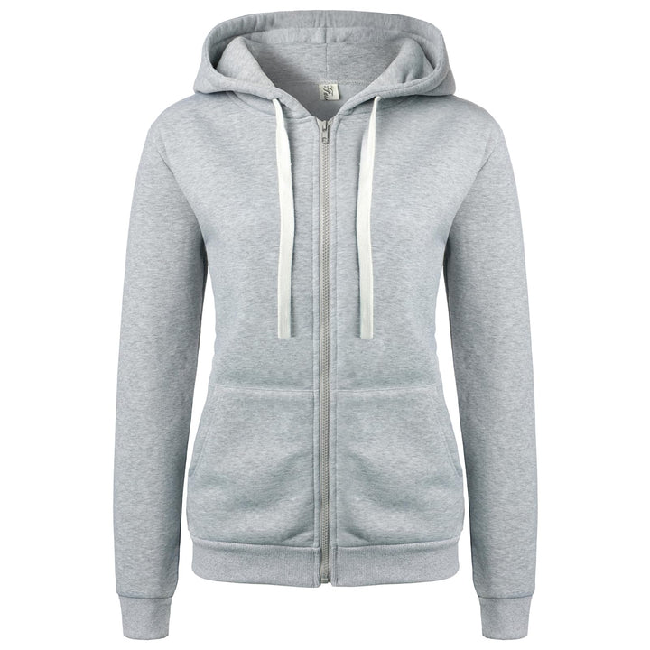 Damen Kapuzenpullover Basic Damen Hoodie mit Reissverschluss Kapuzenpulli Langarm Kapuze Herbst Wint