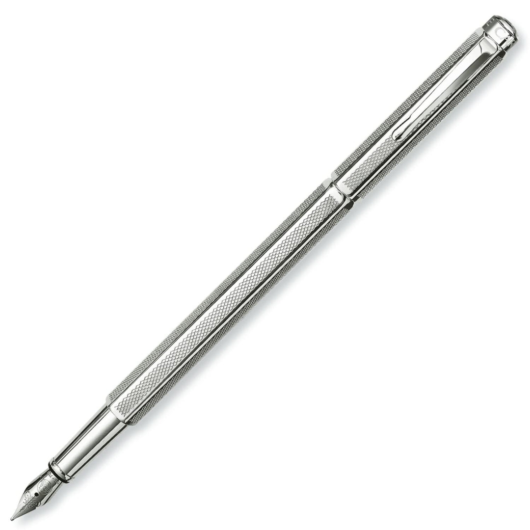 Caran d´Ache 0958.485 Ecridor Retro Füllhalter, Federbreite medium Silber, 1 Stück (1er Pack) Single