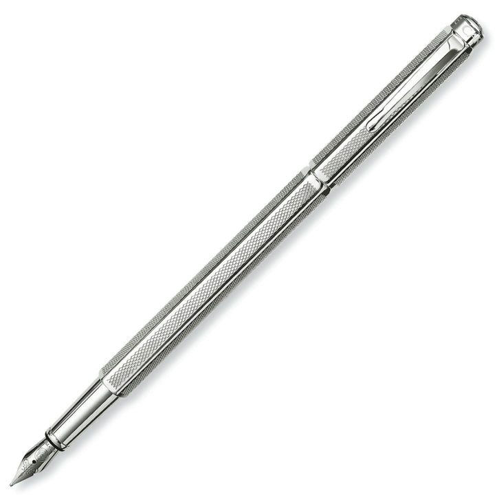 Caran d´Ache 0958.485 Ecridor Retro Füllhalter, Federbreite medium Silber, 1 Stück (1er Pack) Single