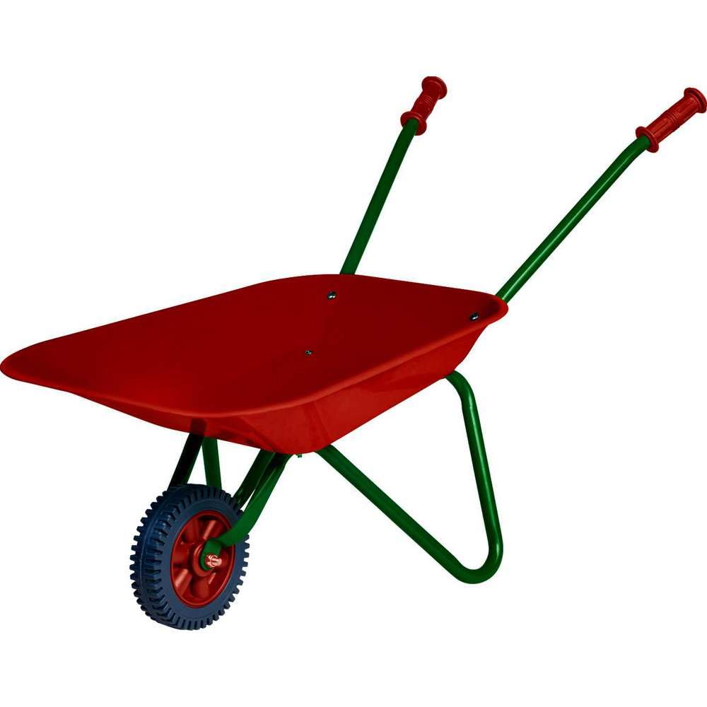 Fündig Schubkarre aus Metall - 50 kg belastbar - Gartenarbeit - Zuverlässigkeit - Kinderschubkarre -