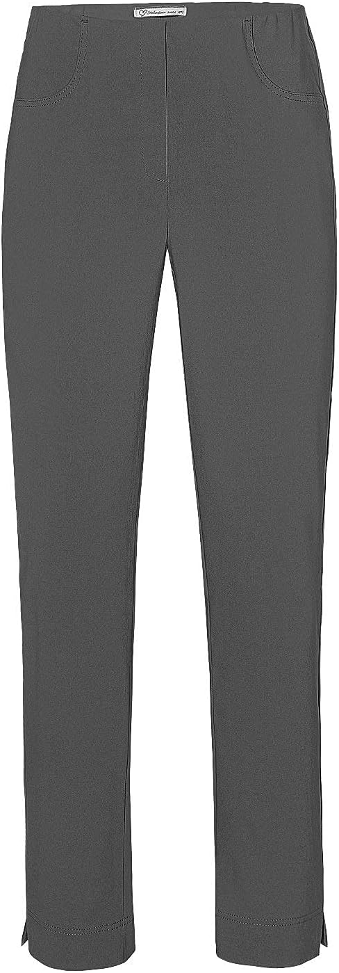 Stehmann LOLI-742 Bequeme, stretchige Damenhose, mit schmalem Bein 34 Graphit, 34 Graphit